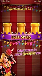 Circus Delight · Membaca simbol khusus Scatter dan Wild serta banner informasi aturan.